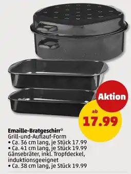 PENNY Emaille-Bratgeschirr* Grill-und-Auflauf-Form Angebot