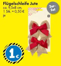 TEDi Flügelschleife Jute Angebot