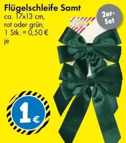 TEDi Flügelschleife Samt Angebot