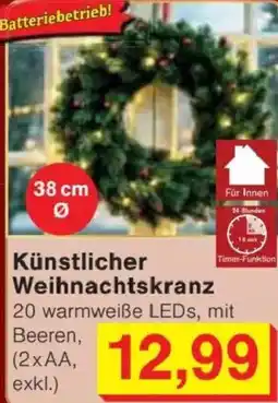 Jawoll Künstlicher Weihnachtskranz Angebot