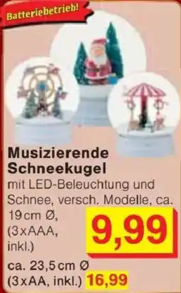 Jawoll Musizierende Schneekugel Angebot