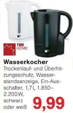 Jawoll Wasserkocher TIM HOME Angebot
