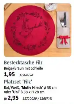 Bauhaus Bestecktasche Filz Angebot