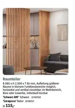 Bauhaus Raumteiler 'Schwarz ARF' Schwarz Angebot
