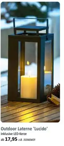 Bauhaus Outdoor Laterne 'Lucido' Angebot