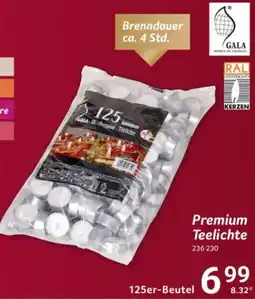 Selgros GALA Premium Teelichte Angebot