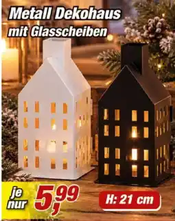 Posten Börse Metall Dekohaus mit Glasscheiben Angebot