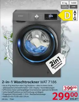Selgros BOMANN 2-in-1 Waschtrockner WAT 7186 Angebot