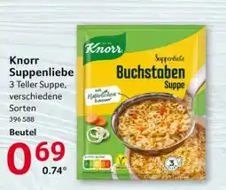 Selgros Knorr Suppenliebe Buchstaben Suppe Angebot