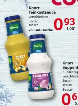Selgros Knorr Feinkostsauce Angebot