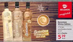 Selgros Berentzen Winter Edition Angebot