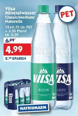 Hol'ab Getränkemarkt Vilsa Mineralwasser Classic/Medium/Naturelle Angebot