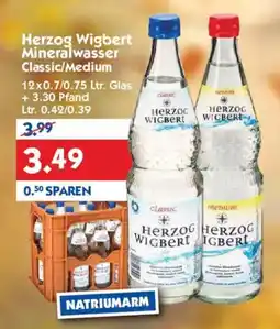 Hol'ab Getränkemarkt Herzog Wigbert Mineralwasser Classic/Medium Angebot