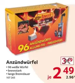 Selgros favorit Anzündwürfel Angebot