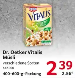 Selgros Dr. Oetker Vitalis Müsli Angebot