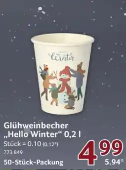Selgros Glühweinbecher "Hello Winter" Angebot