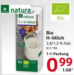 Selgros natura Bio H-Milch Angebot