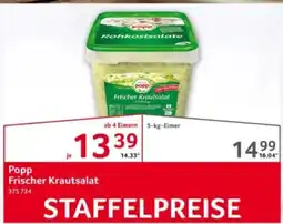 Selgros Popp Frischer Krautsalat Angebot