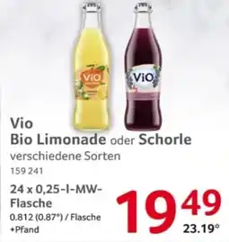 Selgros Vio Bio Limonade oder Schorle Angebot