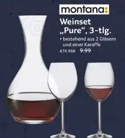 Selgros montana Weinset „Pure“, 3-tlg. Angebot