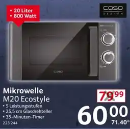 Selgros Mikrowelle M20 Ecostyle Angebot