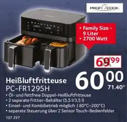 Selgros PROFI COOK Heißluftfritteuse PC-FR1295H Angebot