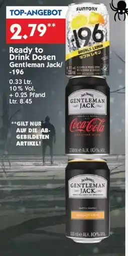 Hol'ab Getränkemarkt Ready to Drink Dosen Gentleman Jack/ -196 Angebot