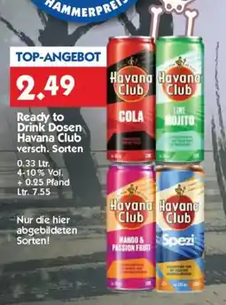 Hol'ab Getränkemarkt Havana Club Ready to Drink Dosen Angebot