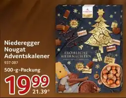 Selgros Niederegger Nougat Adventskalener Angebot