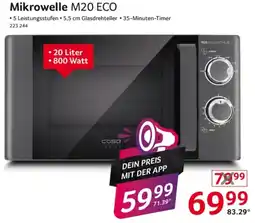 Selgros Mikrowelle M20 ECO Angebot