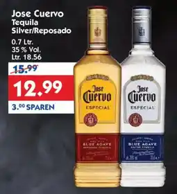 Hol'ab Getränkemarkt Jose Cuervo Tequila Silver/Reposado Angebot