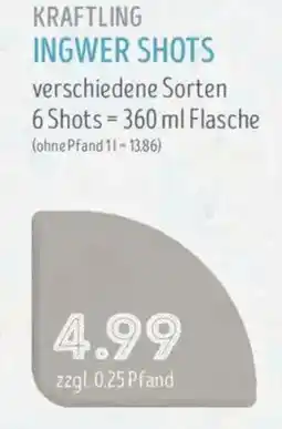 Edeka Struve KRAFTLING INGWER SHOTS Angebot