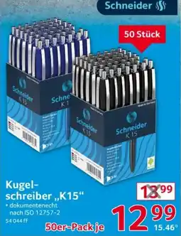 Selgros Schneider Kugelschreiber „K15“ Angebot