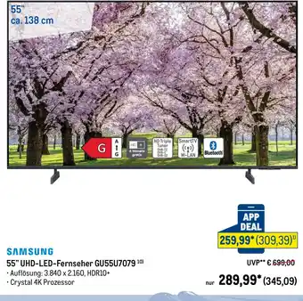 SAMSUNG 55" UHD-LED-Fernseher GU55U7079