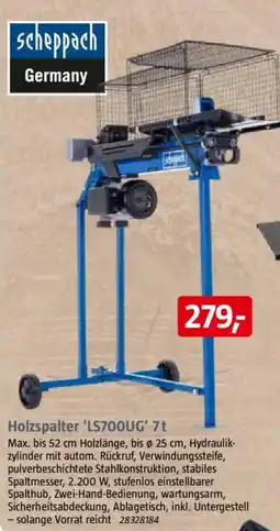Bauhaus Holzspalter 'LS700UG' 7 t Angebot