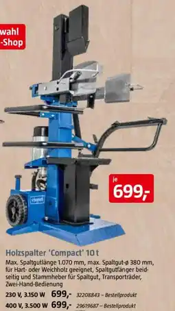 Bauhaus Holzspalter 'Compact' 10 t Angebot