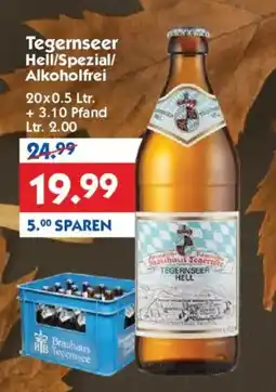 Hol'ab Getränkemarkt Tegernseer Hell/Spezial/Alkoholfrei Angebot