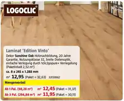 Bauhaus LOGOCCLIC Laminat 'Edition Vinto' Angebot