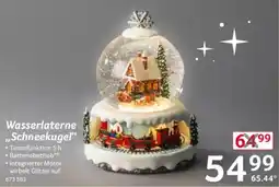 Selgros Wasserlaterne „Schneekugel“ Angebot