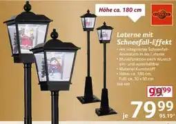 Selgros Lanterne mit Schneefall-Effekt Angebot