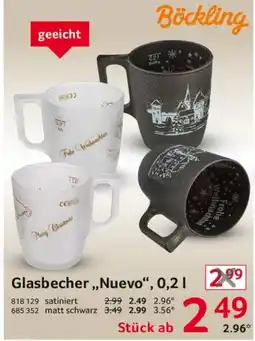 Selgros Glasbecher „Nuevo“ Angebot