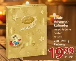 Selgros Lindt Adventskalender Angebot
