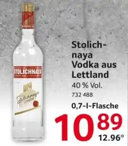 Selgros Stolichnaya Vodka Angebot