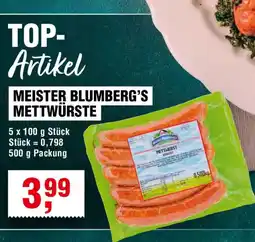 Handelshof MEISTER BLUMBERG'S METTWÜRSTE Angebot