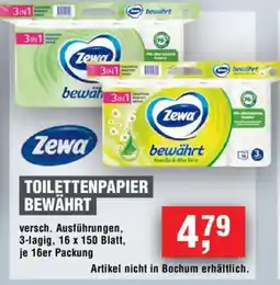 Handelshof Zewa Toilettenpapier Angebot