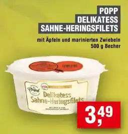 Handelshof POPP Delikatess Sahne-Heringsfilets Angebot