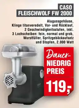 Handelshof CASO FLEISCHWOLF FW 2000 Angebot