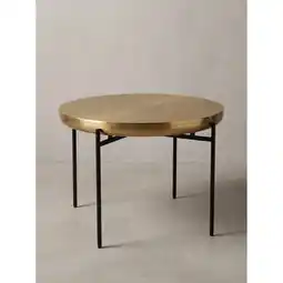 Netto Marken-Discount Couchtisch Aluminium Gold Ø 63x41 cm - BERNALDA Kadima Design Angebot