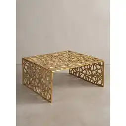 Netto Marken-Discount Couchtisch Aluminium Gold 60x60x31 cm - INDRE Kadima Design Angebot