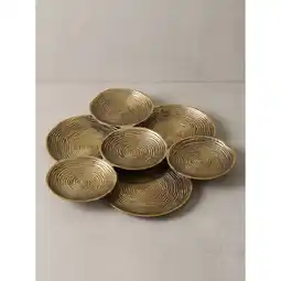 Netto Marken-Discount Dekoschale Aluminium Gold Ø 44x4 cm - CARMONA Kadima Design Angebot